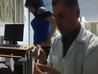 Arab doctor surrounding invalid